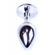 Анальная пробка (металл) с фиолетовым камнем Exclusivity Silver PLUG - Purple