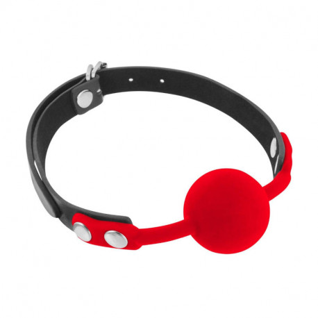 Кляп Fetish Tentation Silicone Gag Ball Red, фото №1