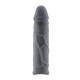 Насадка на пенис с кольцом для мошонки Pretty Love Realistic Penis Sleeve black, BI-026227-2