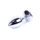 Анальная пробка (металл) с синим камнем Exclusivity Silver PLUG - Dark Blue