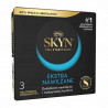 Презервативы безлатексные Skyn Ekstra Nawilzane 3-Pack