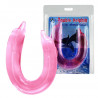 Двосторонній фалоімітатор Double Dolphin pink, BI-040002