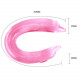 Двосторонній фалоімітатор Double Dolphin pink, BI-040002