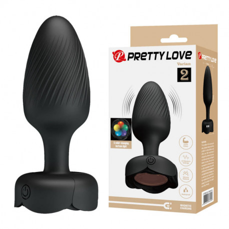 Анальная пробка с вибрацией и подсветкой Pretty Love Varian 2, BI-040182, фото №1