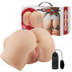 Мастурбатор вагина-анус с вибрацией Crazy Bull Hailey flesh, BM-009242Z