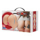 Мастурбатор вагина-анус с вибрацией Crazy Bull Hailey flesh, BM-009242Z