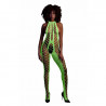 Бодістокінг - Ouch! Bodystocking with Halterneck Neon Green, XS/XL