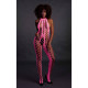 Бодістокінг - Ouch! Bodystocking with Halterneck Neon Pink, XS/XL