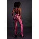 Бодістокінг - Ouch! Bodystocking with Halterneck Neon Pink, XS/XL