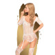 Бодістокінг Penthouse Sugar Drop white S/L