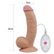 Реалистичный вибратор на присоске LoveToy The Ultra Soft Dude Vibrating 8.5 long
