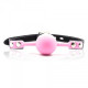 Шариковый кляп с замочком Toyz4Lovers Bal Gag + Block (rosa)