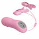Электро-вибро зажимы для сосков Baile Romantic Wave light pink, BI-014648