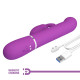 Вибратор с поступательным движением Pretty Love Coale purple, BW-500013-3