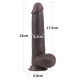 Фаллоимитатор с подвижной кожей 9.0 Sliding-Skin Dual Layer Dong Black, LV317013