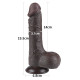 Фаллоимитатор с подвижной кожей 7.5 Sliding-Skin Dual Layer Dong Black, LV317404