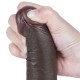 Фаллоимитатор с подвижной кожей 7.5 Sliding-Skin Dual Layer Dong Black, LV317404