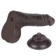 Фаллоимитатор с подвижной кожей 7.5 Sliding-Skin Dual Layer Dong Black, LV317404