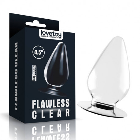 Анальная пробка LoveToy Flawless Clear Anal Plug 4.5, LV310017, фото №1
