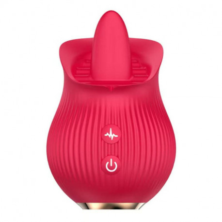 Стимулятор клітора з язичком Petal Bliss red, 26-00222, фото №1