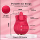 Стимулятор клітора з язичком Petal Bliss red, 26-00222
