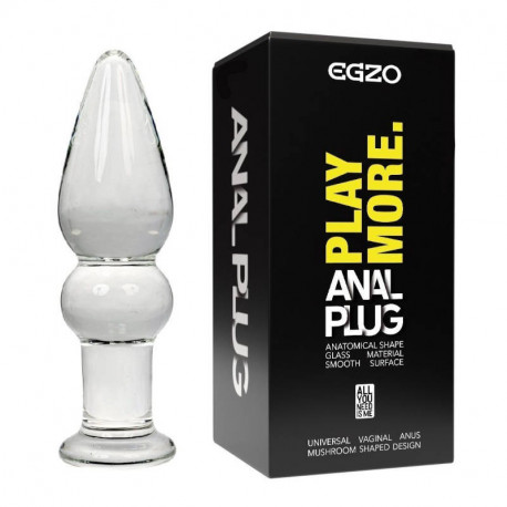Анальный плаг из стекла EGZO Anal Plug EAP-G, фото №1 Анальный плаг из стекла EGZO Anal Plug EAP-G, фото №1