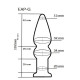 Анальный плаг из стекла EGZO Anal Plug EAP-G Анальный плаг из стекла EGZO Anal Plug EAP-G