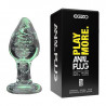 Анальная пробка из светящегося стекла EGZO Anal Plug EAP-P