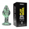 Светящаяся анальная пробка из стекла EGZO Anal Plug EAP-R