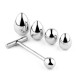Анальная пробка со сменными втулками Jewellery Metal Anal Plug No.3