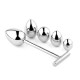 Анальная пробка со сменными втулками Jewellery Metal Anal Plug No.3