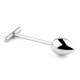 Анальная пробка со сменными втулками Jewellery Metal Anal Plug No.3