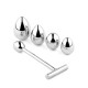 Анальная пробка со сменными втулками Jewellery Metal Anal Plug No.3