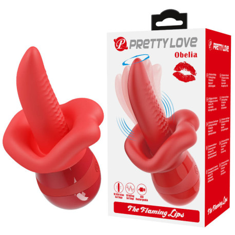 Вибростимулятор с длинным язычком Pretty Love Obelia, BI-300138, фото №1