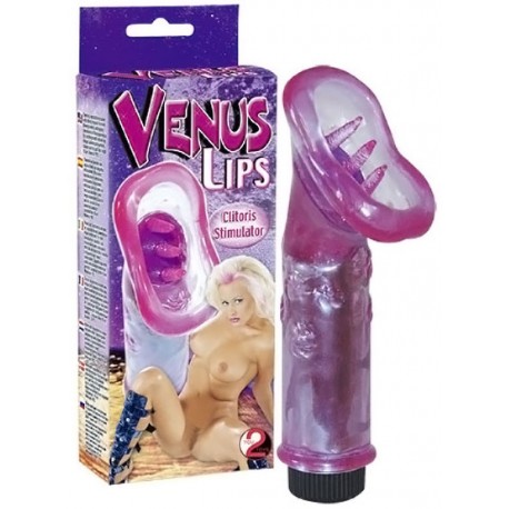 Клиторальный стимулятор с вибрацией Venus Lips, фото №1