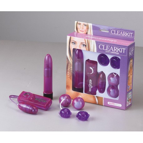 Секс набор Clear Vibrator Kit, фото №1
