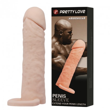 Удлиняющая насадка Pretty Love Penis Sleeve Medium Flesh, фото №1