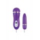 Тонкое виброяйцо с пультом на проводе TOYFA A-toys purple