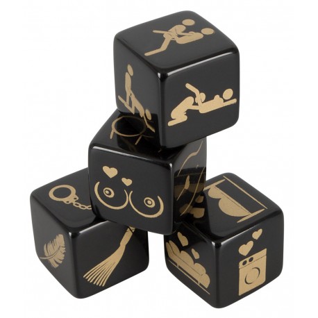 Кубики для сексуальних ігор Кубики Набір пакету з 4, фото №1