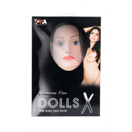 Надувна секс-лялька Кейлі Тойфа Ляльки-Х з реалістичною головою і волоссям, брюнетка, фото №1
