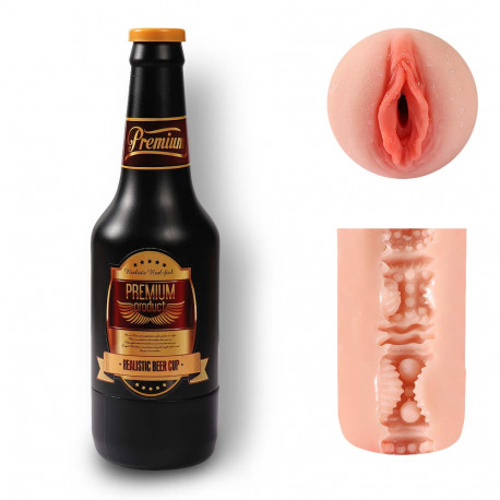 Мастурбатор вагина в форме пивной бутылки Beer Bootle SQ-MA70018, фото №1