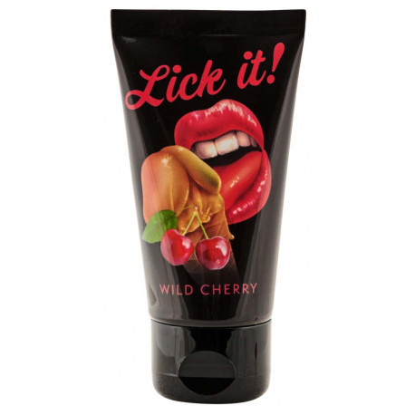 Оральная смазка с вишневым вкусом Lick-it Wild Cherry, фото №1