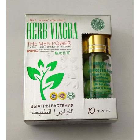 Виагра на травах Herb viagra, 10 таблеток, фото №1