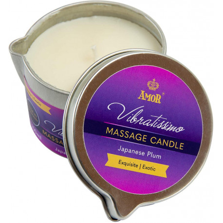 Массажная свеча (японская слива) Massage Candle Japanese Plum, 50 мл, фото №1