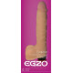 Довгий вібратор зі мошонкою EGZO MAD Рожевий шибайголова V001