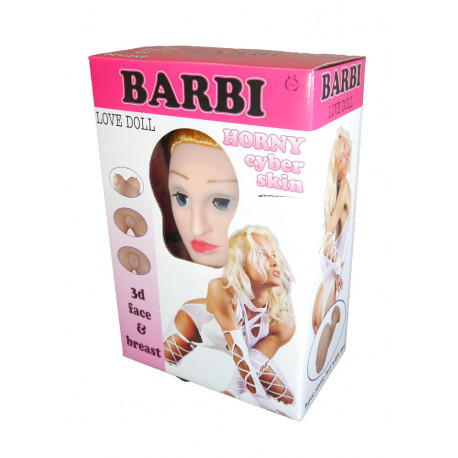 Надувная кукла Barbi 3D с вибрацией, рост 160 см, фото №1