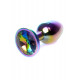 Анальна пробка із кольорового металу Exclusivity Multicolour PLUG - Clear