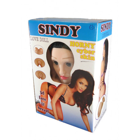Секс-кукла с вибрацией и кибер-вставкой Sindy 3D, рост 163 см, фото №1