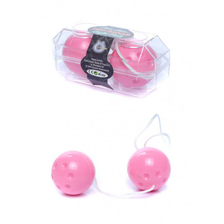 Вагинальные шарики Boss Duo-Balls light pink, фото №1