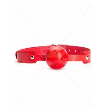 Кляп с отверстиями Argus Fetish RED Breathable Ball Gag, фото №1